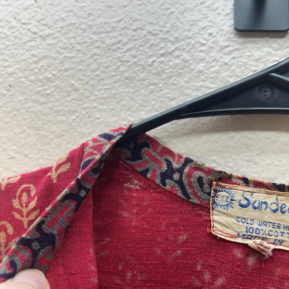 Vintage Sundeep Boho Dress 60s 70s Indian Peasant Hippie Prairie Woodstock XS/S - Picture 5 of 14